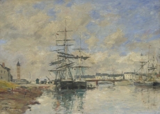londongallery/eugene boudin - deauville harbour